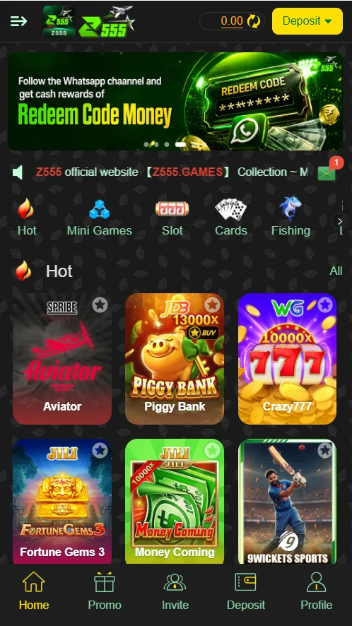 Z555 Game Home Image